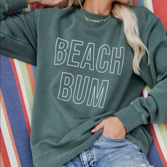beach bum sweatshirt